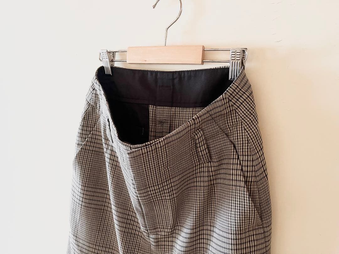 新品 マーガレットハウエル×フォックスブラザーズ グレンチェックツイルスカート