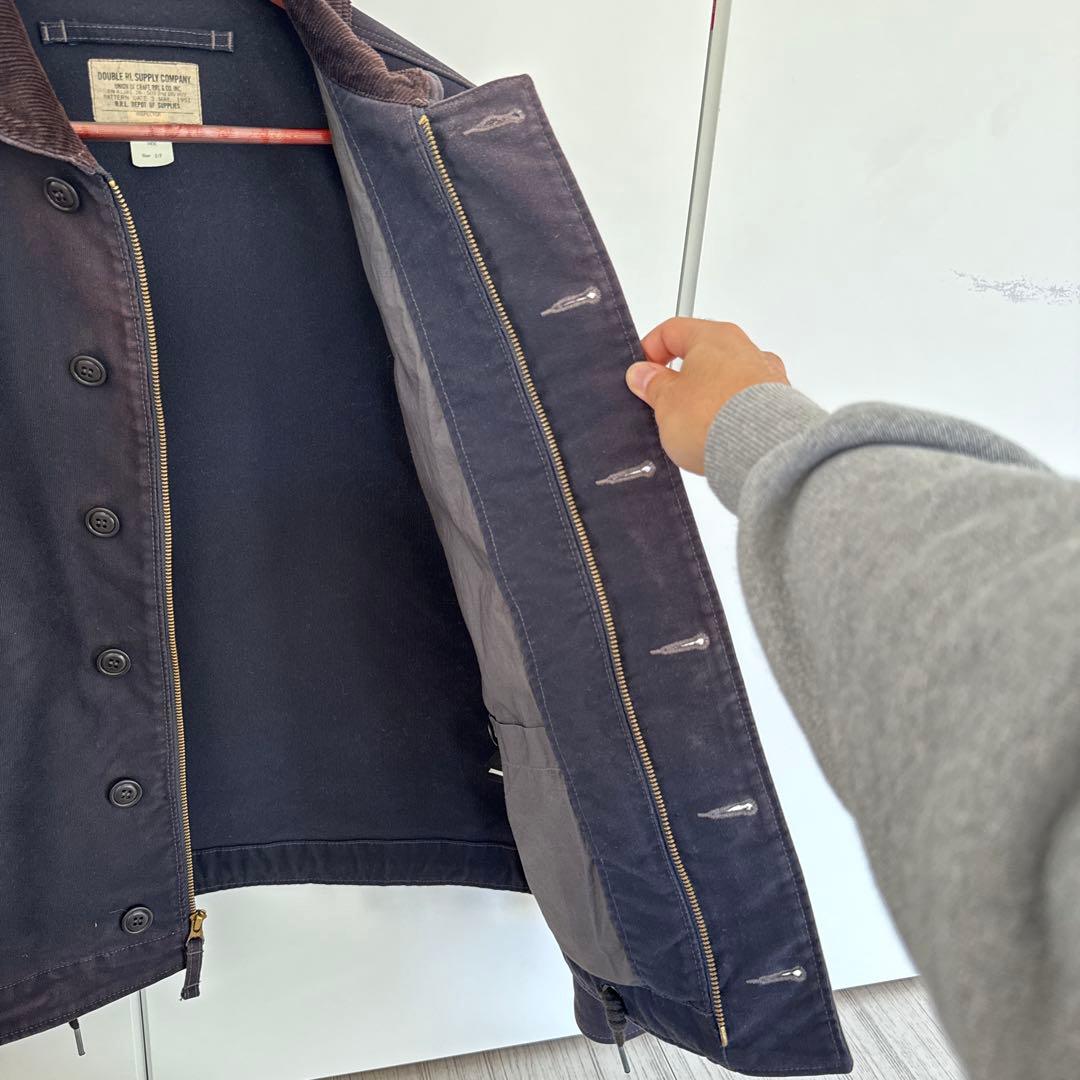 RRL ジャングル クロス デッキ ジャケット / ネイビー Sサイズ