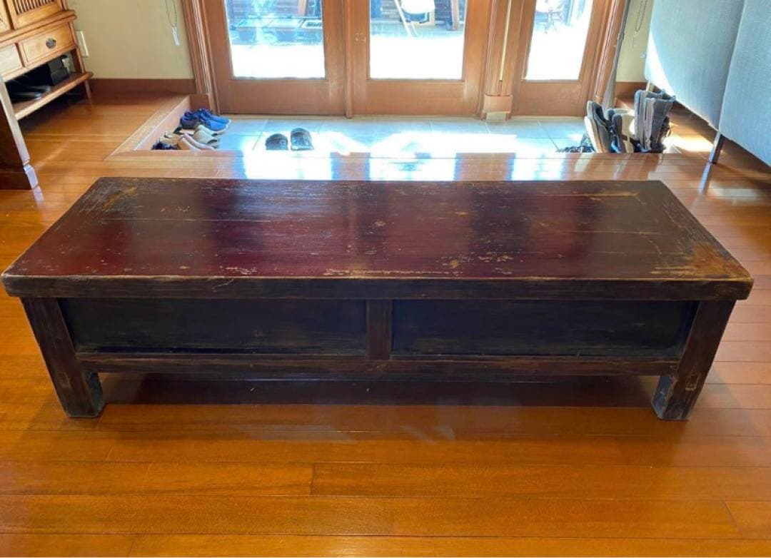 中国骨董家具 キャビネット 無垢材 飾り台オブジェ