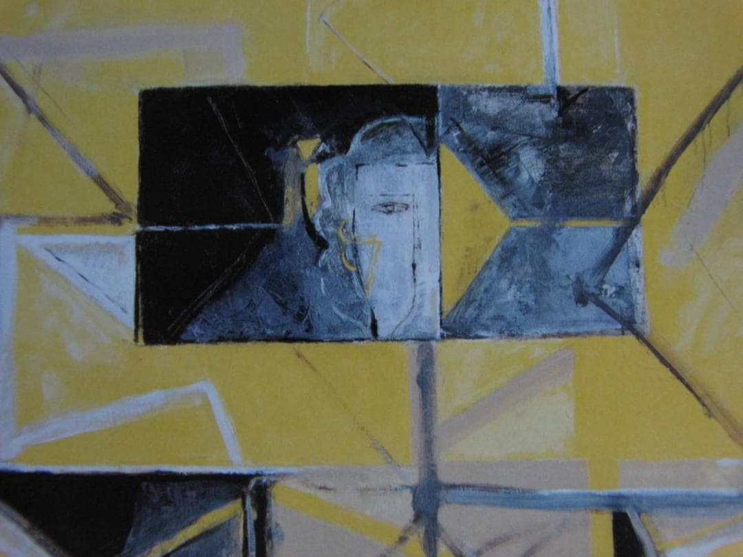 島田鮎子、【夏至の頃】、希少な額装用画集より、新品額装付