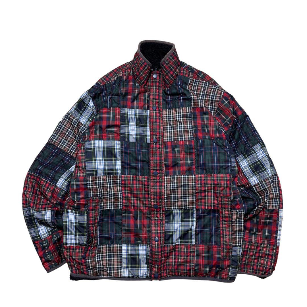 00s stussy フリース/ナイロンジャケット リバーシブル