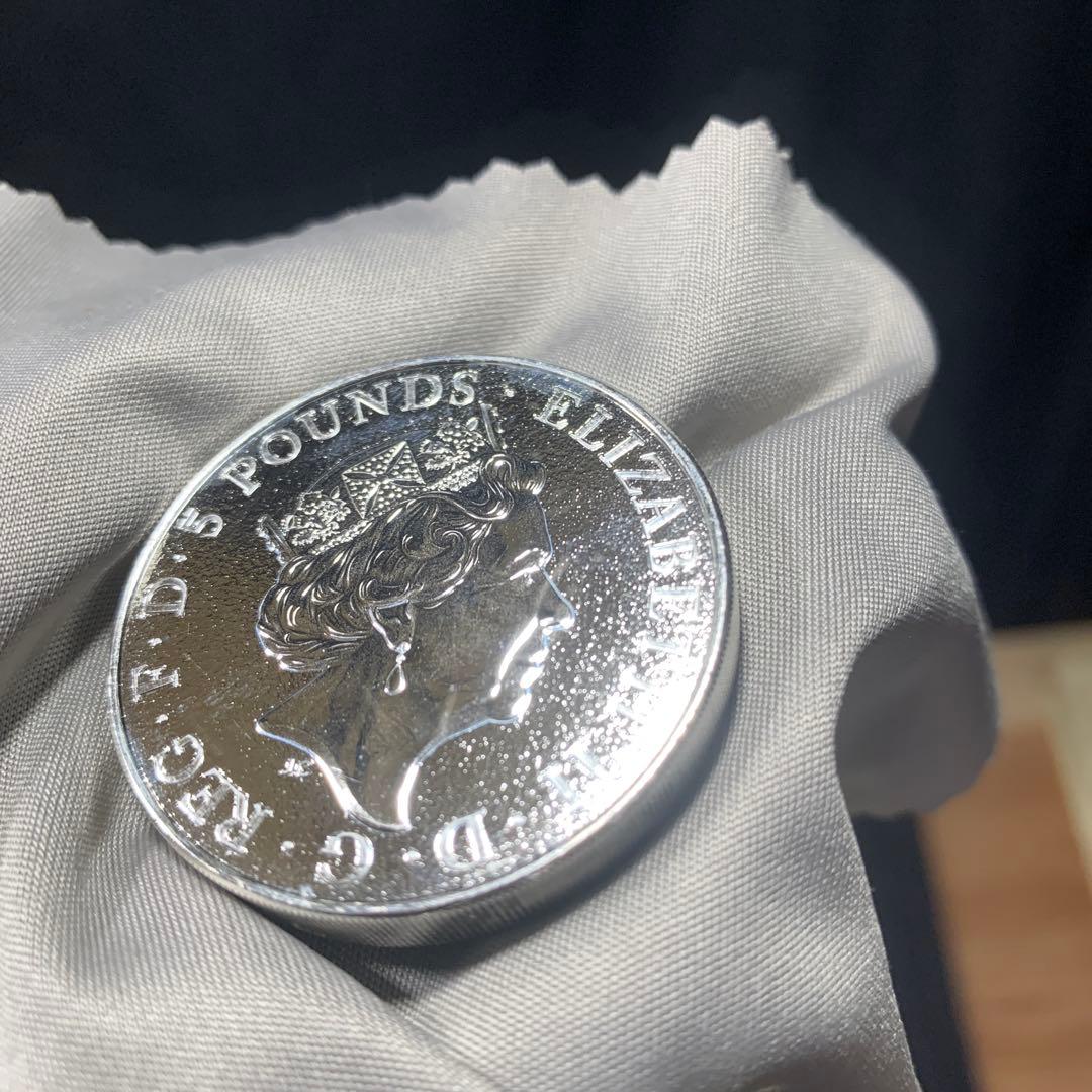 その3 純銀貨 2オンス クイーンズビースト 2016 ライオン