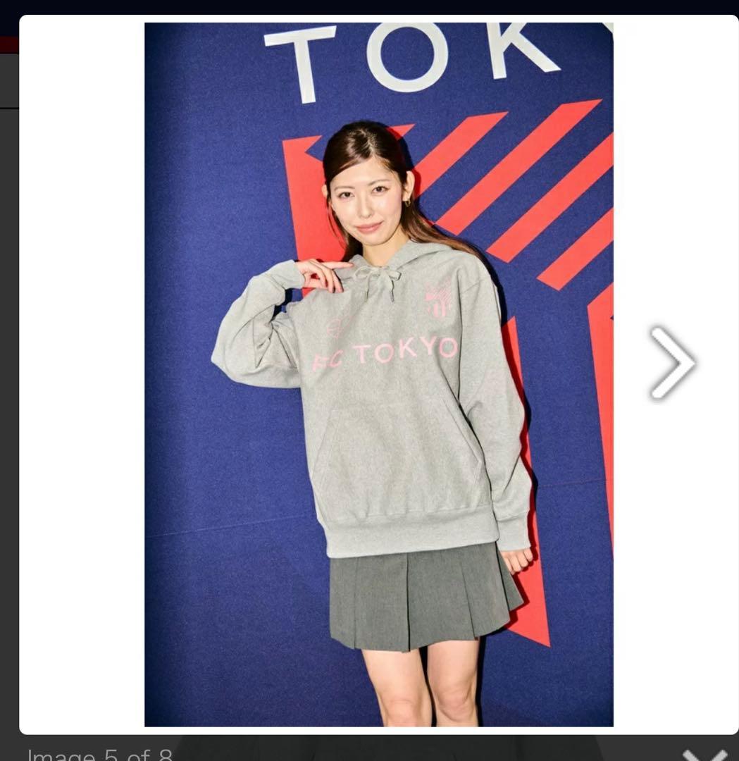 FC東京 パーカー グレー Lサイズ BLACKPINK - メルカリ