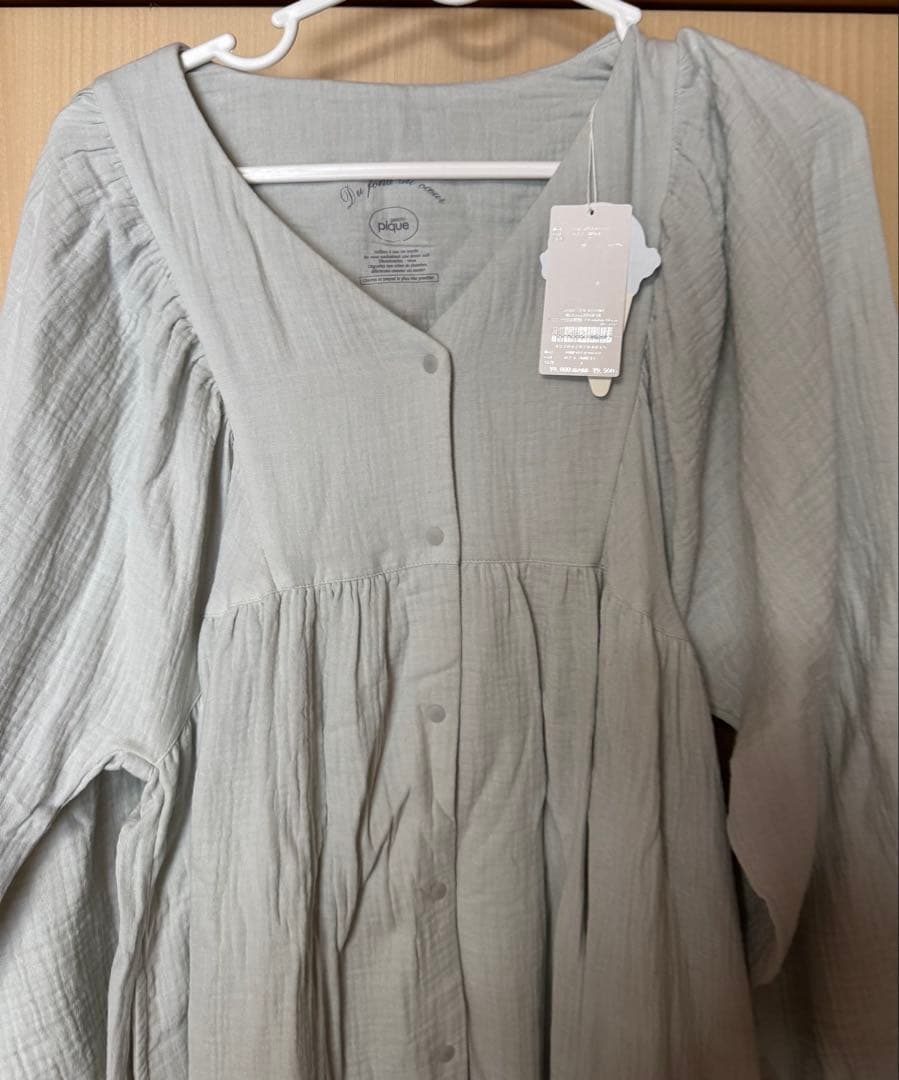 ジェラートピケ　マタニティガーゼワンピース　gelato pique 授乳服