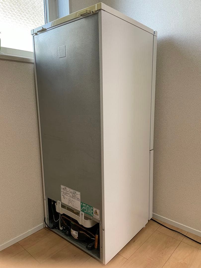 【ゆき】2ドア冷蔵庫 ホワイト【117L・右開き】