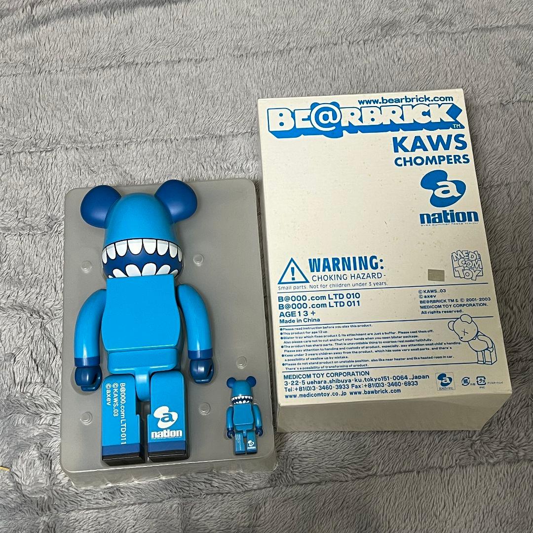 KAWS × a-nation ベアブリック 400％＆100％ メディコムトイ