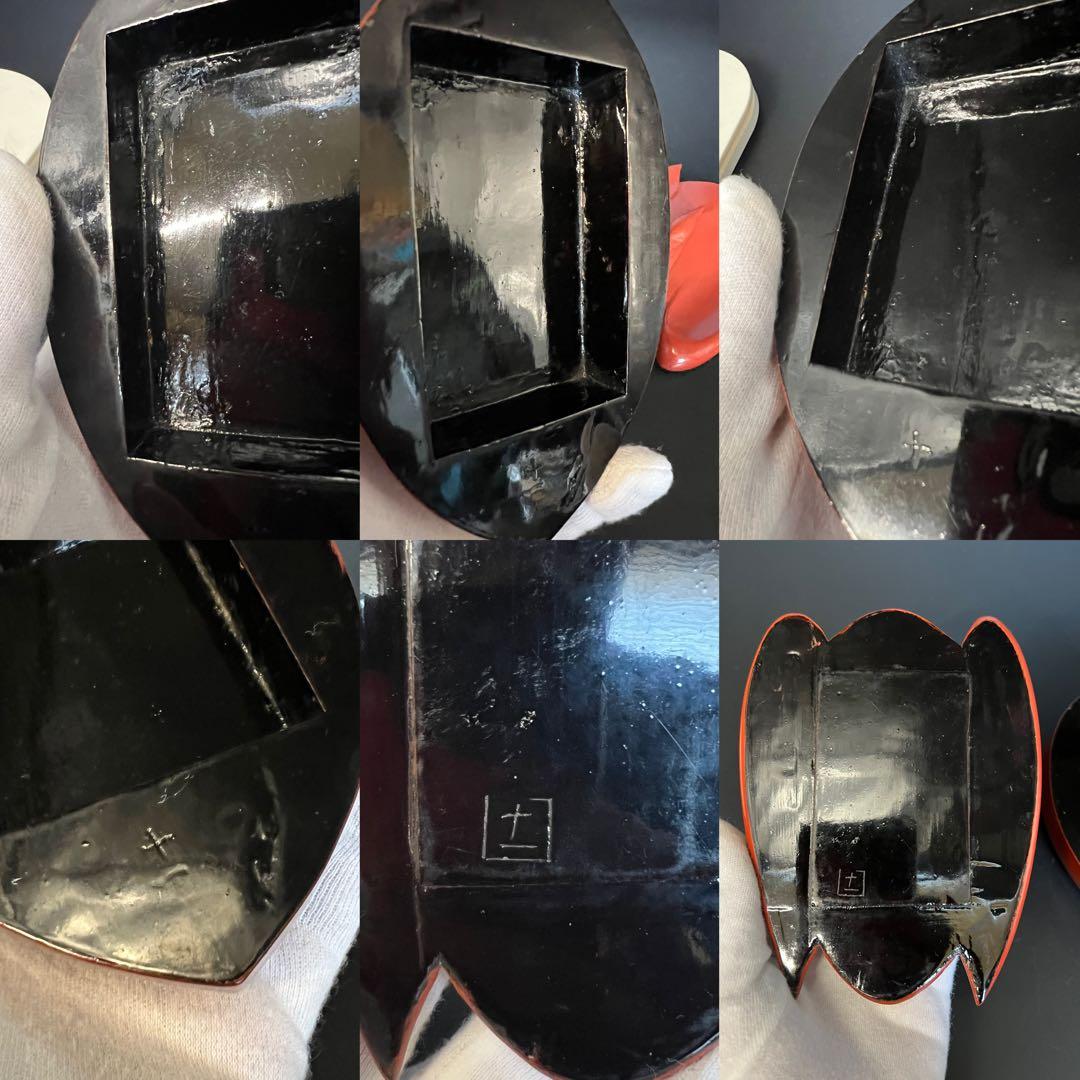 ◎古道具 庵々◎江戸-明治期 輪島塗 鶴形 蓋物◎時代物侘び寂び和置物