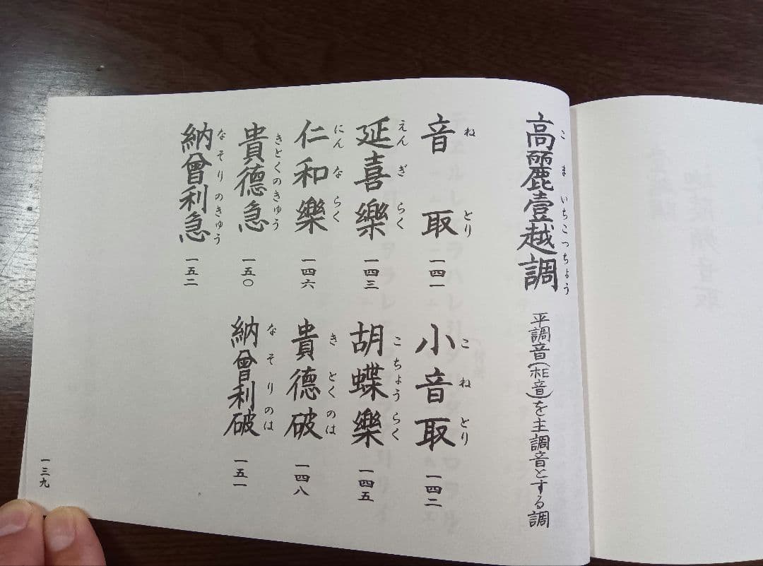 メル34566様 雅楽 篳篥譜（大）2冊 雅楽 篳篥譜 | 道友社