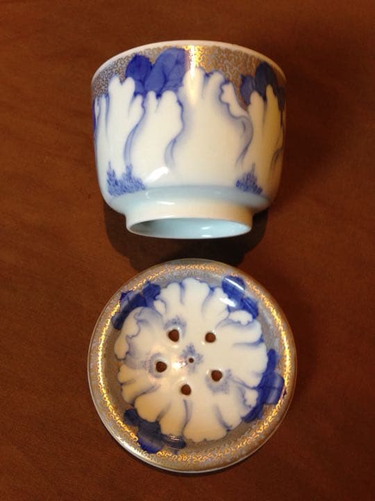 経年70年以上！希少！昭和初期オールド深川製磁？有田焼 牡丹 金彩