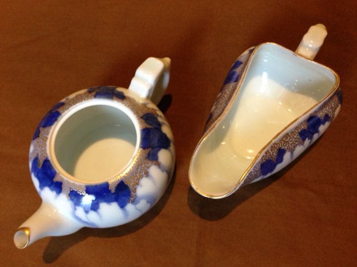 経年70年以上！希少！昭和初期オールド深川製磁？有田焼 牡丹 金彩