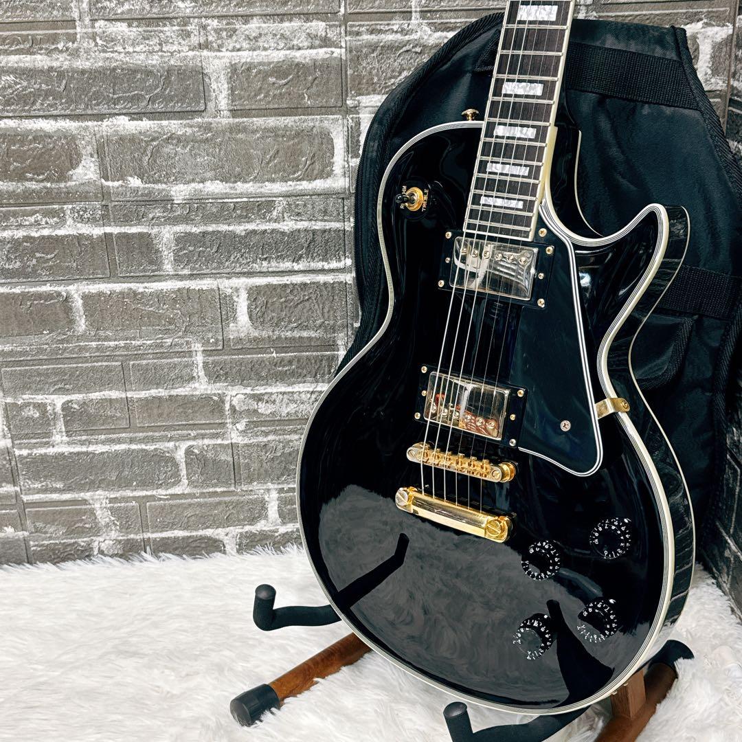 GrassRoots/グラスルーツ レスポールカスタム ブラック ソフトケース付