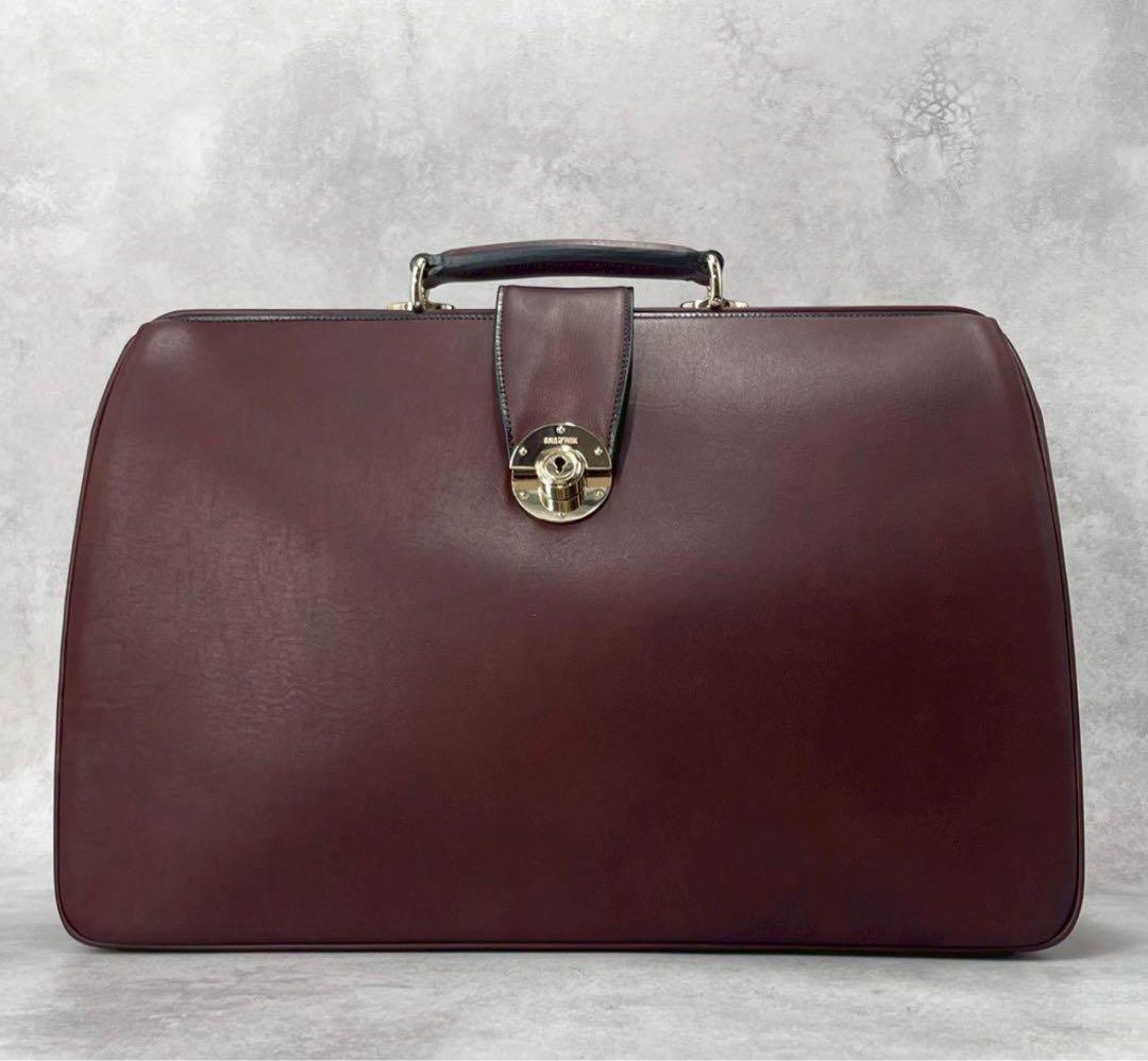 【未使用級】ゴールドファイル ダレスバッグ ビジネスバッグ 大容量 ブラウン