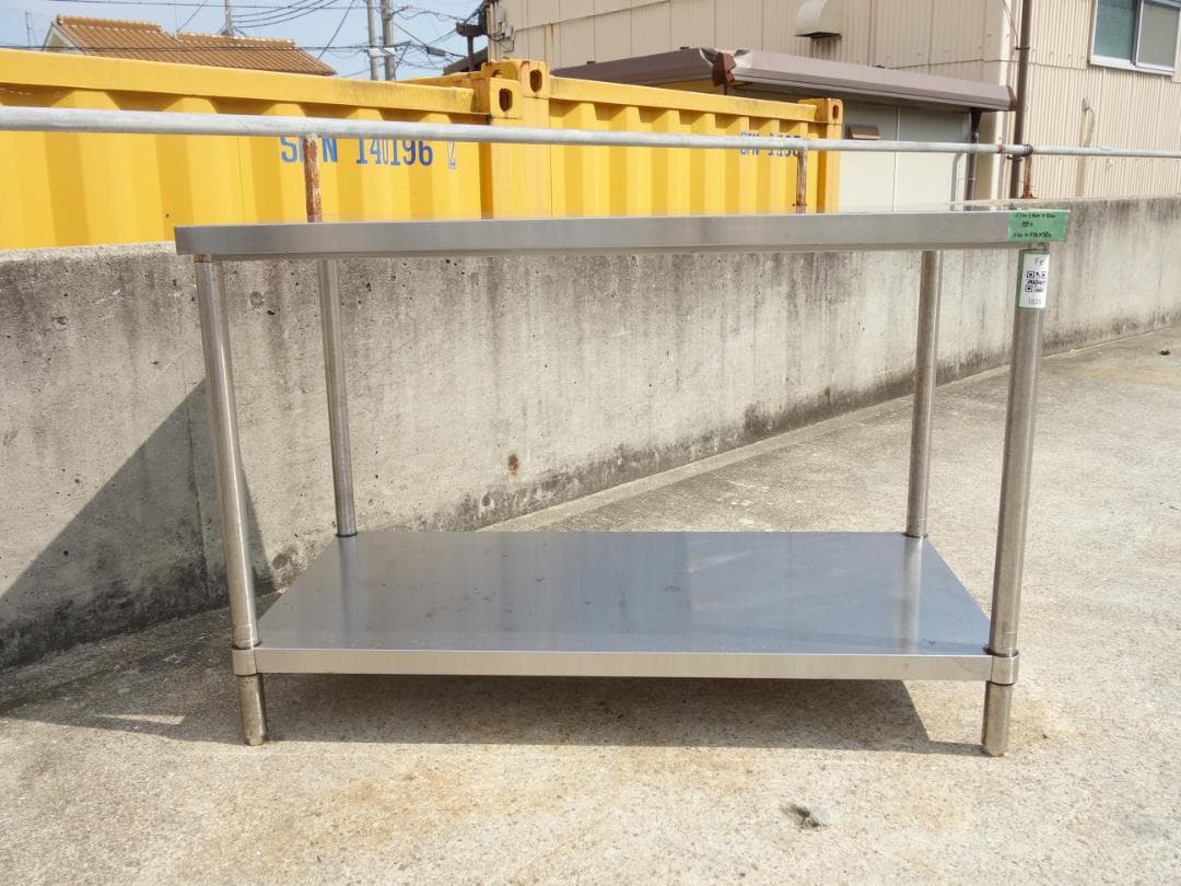 中古】M▽業務用 厨房 作業台 棚 ステンレス コンロ台 (Fe1830)