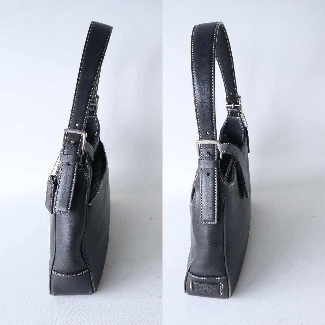 【極美品】COACH オールドコーチ ワンショルダーバッグ グラブタンレザー 黒