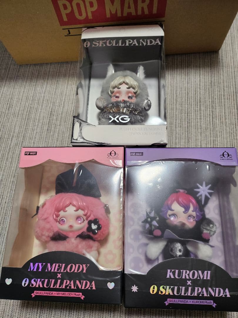 スカルパンダ クロミ マイメロディ xg ポップマート サンリオ 3体
