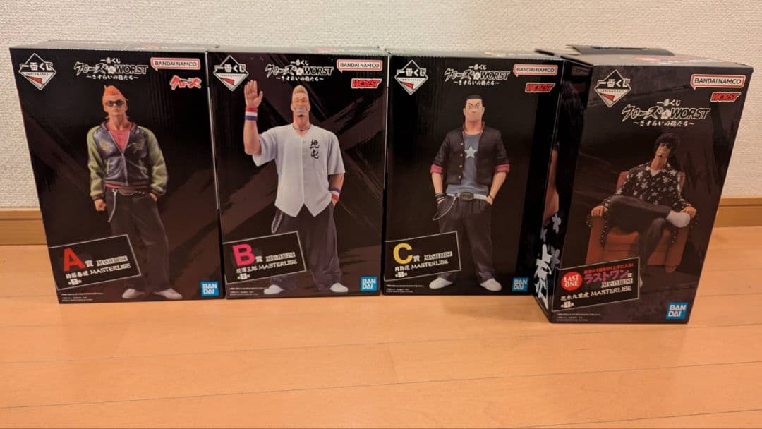 一番くじクローズ&WORST~さすらいの鴉たち~A賞B賞C賞ラストワンセット