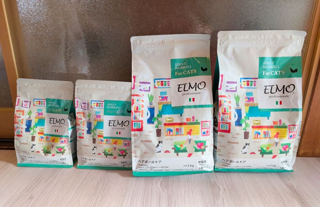 ELMO キャットフード 2kg☓2 400g☓2 合計4.8kg - メルカリ