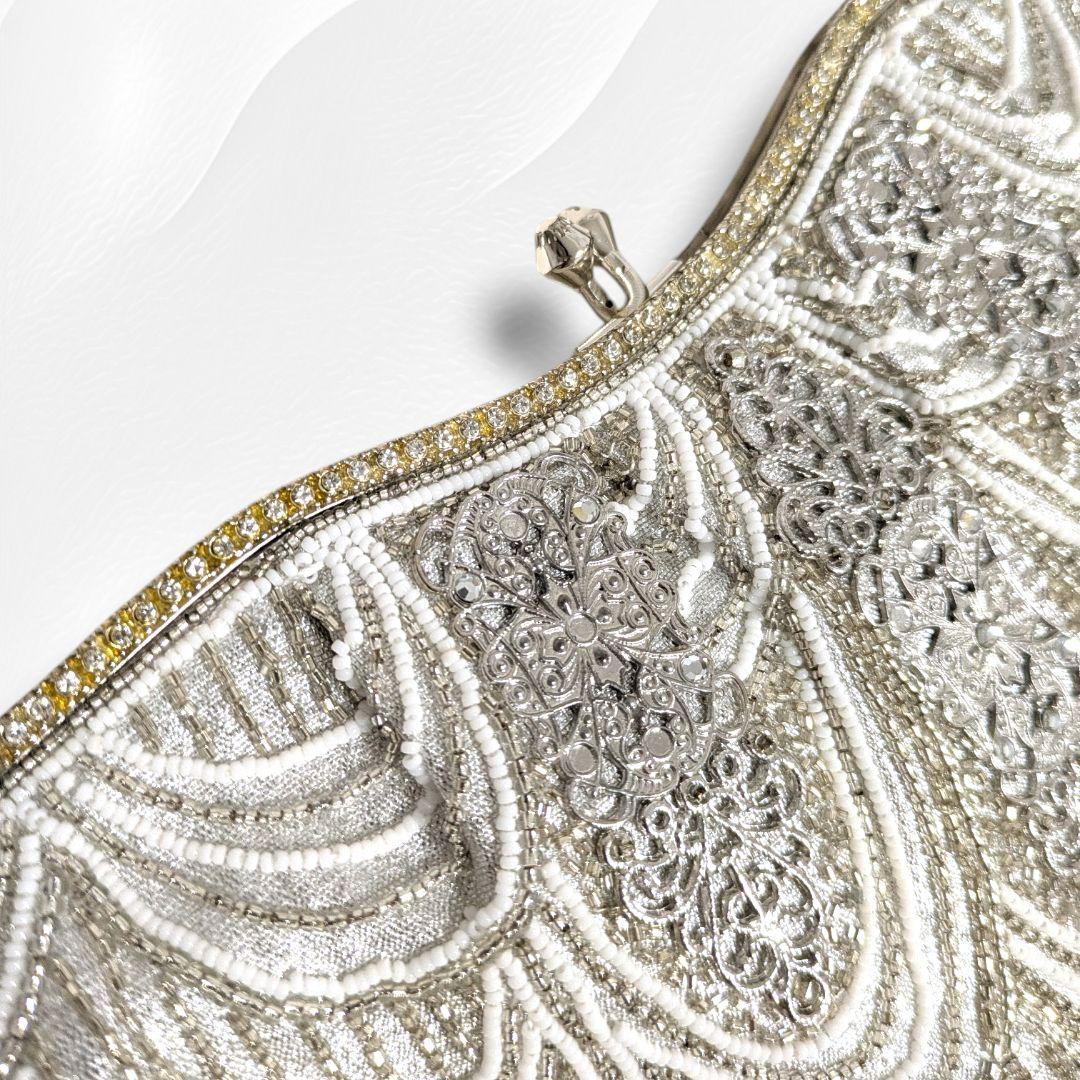 【美品】Lumy Hashimoto ルミー はしもと ビーズバッグハンドバッグ