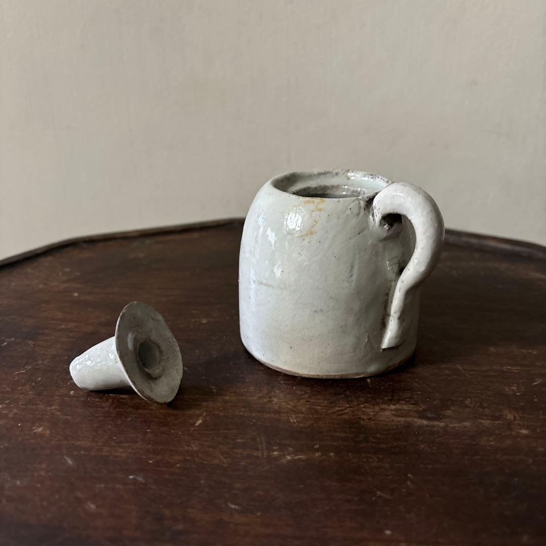 李朝灯火器　油壺　韓国アンティーク　朝鮮古美術　古民芸　骨董　古道具　スッカラ