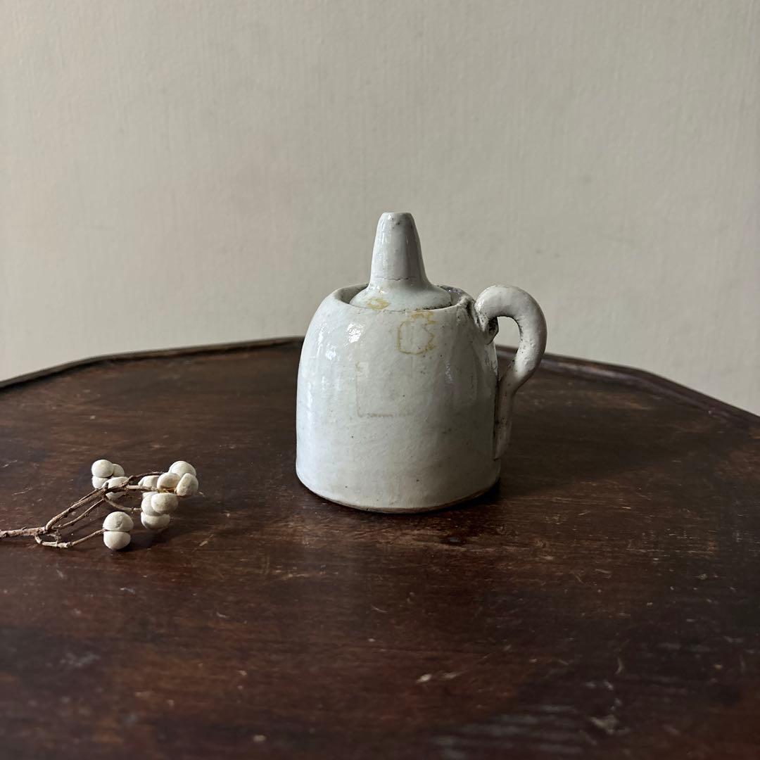 李朝灯火器　油壺　韓国アンティーク　朝鮮古美術　古民芸　骨董　古道具　スッカラ