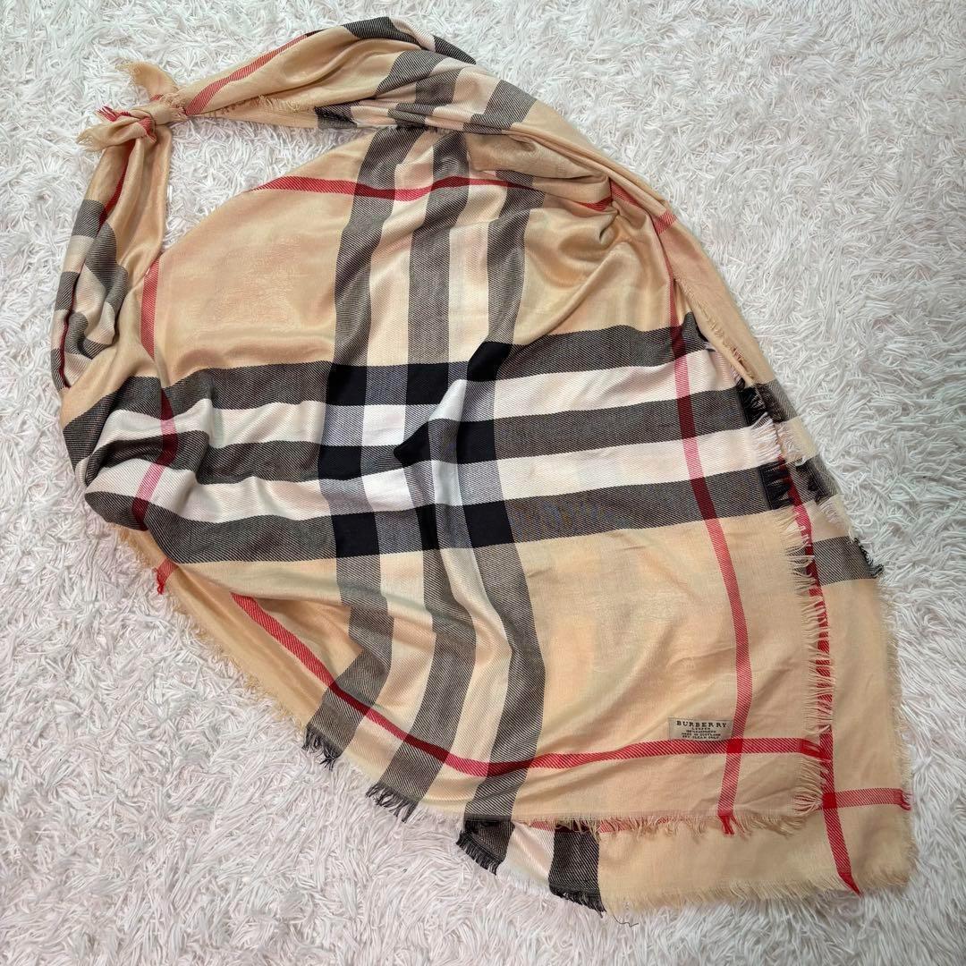 ✨極美品/カシミヤ100%/大判✨バーバリーロンドン ストール メガ