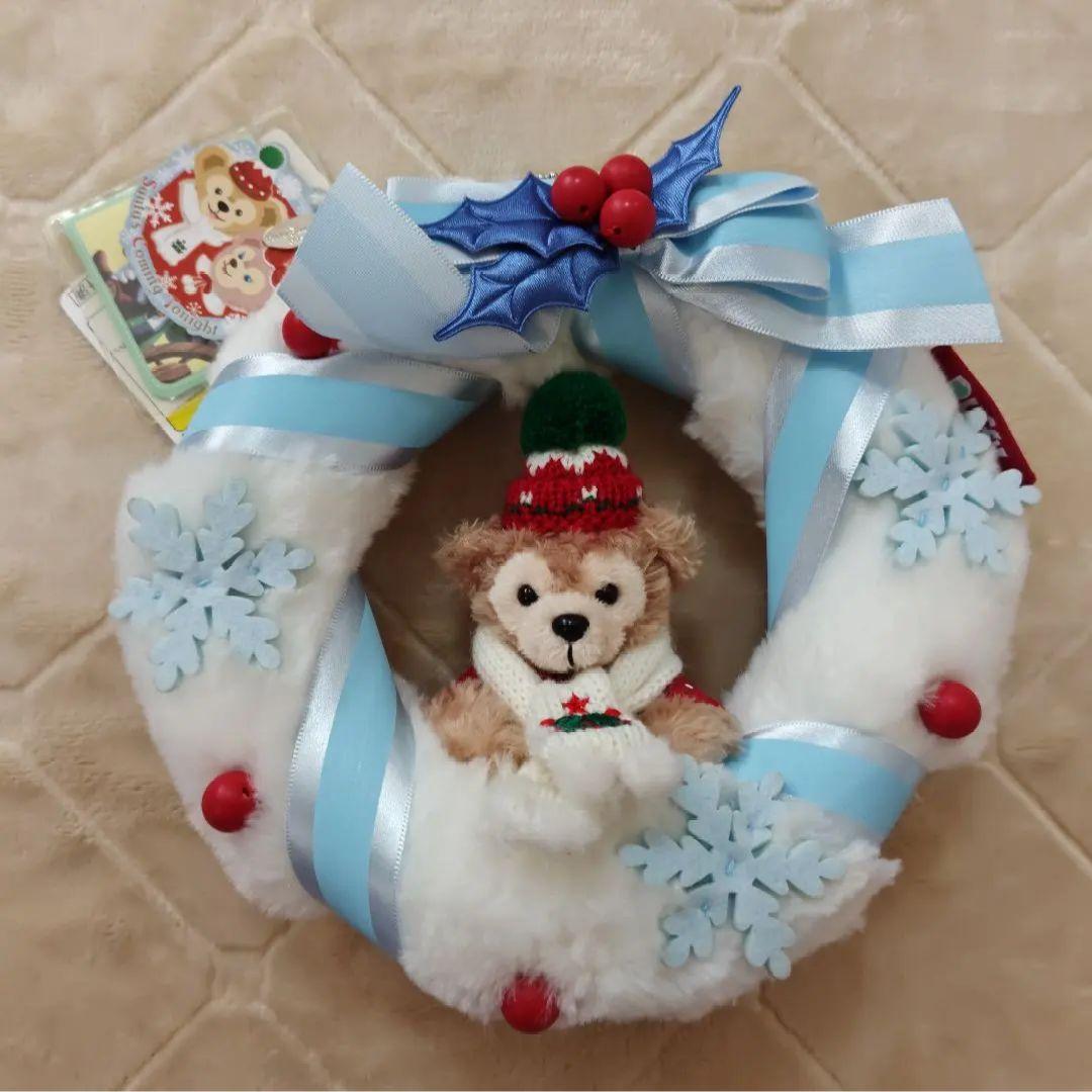 【タグ付き】クリスマスリース ダッフィー シェリーメイ ジェラトーニ ステラルー