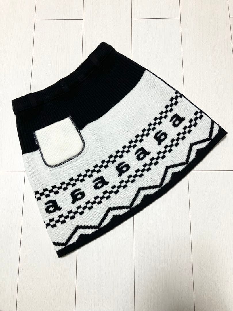 アルチビオarchivio カシミヤセーター・リバーシブルスカート サイズ36