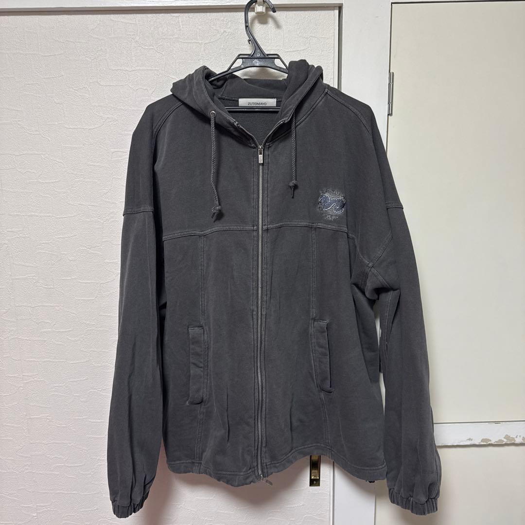 ずっと真夜中でいいのに。陰陽パーカー アウター grey Mサイズ ずとまよ