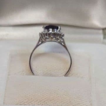 プラチナ　ガーネットリング