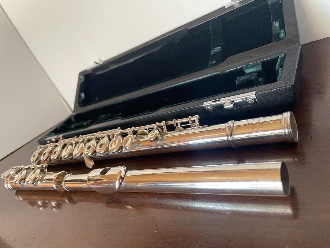 パール フルート 総銀製 マエスタ ソルダード インライン Ｅメカ付き