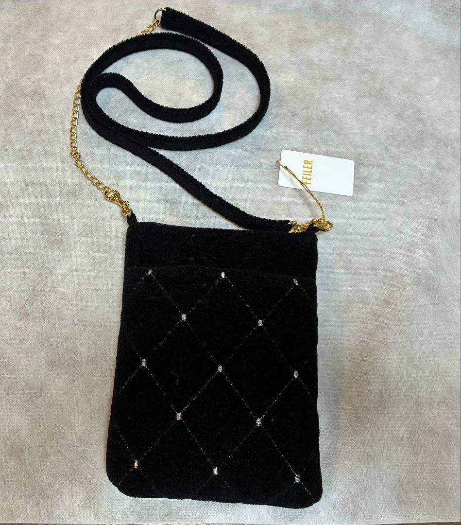 フェイラー　ユニ　チェーンポシェット　ブラック　新品未使用