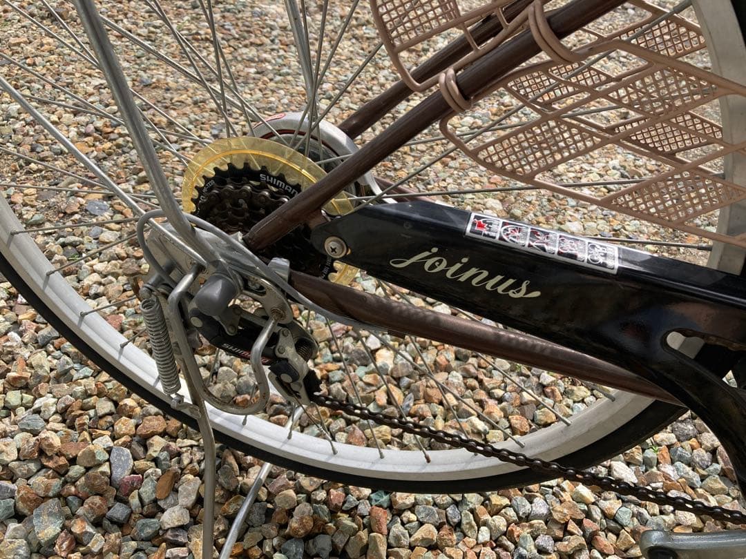自転車 26インチ 変速6段 SHIMANO ブラウン 直接引取り限定 岐阜