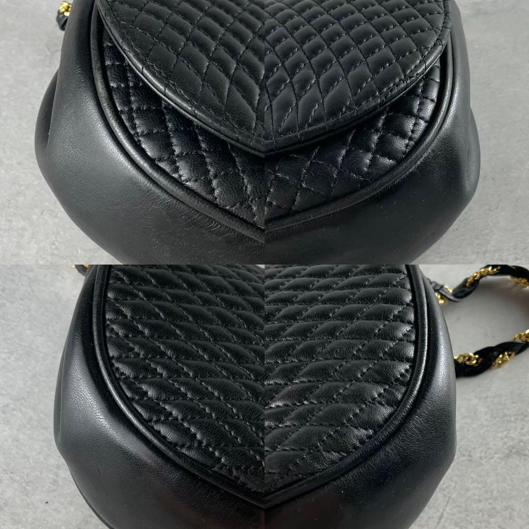 ezbuy様　バリー チェーン ショルダーバッグ キルティング レザー ブラック