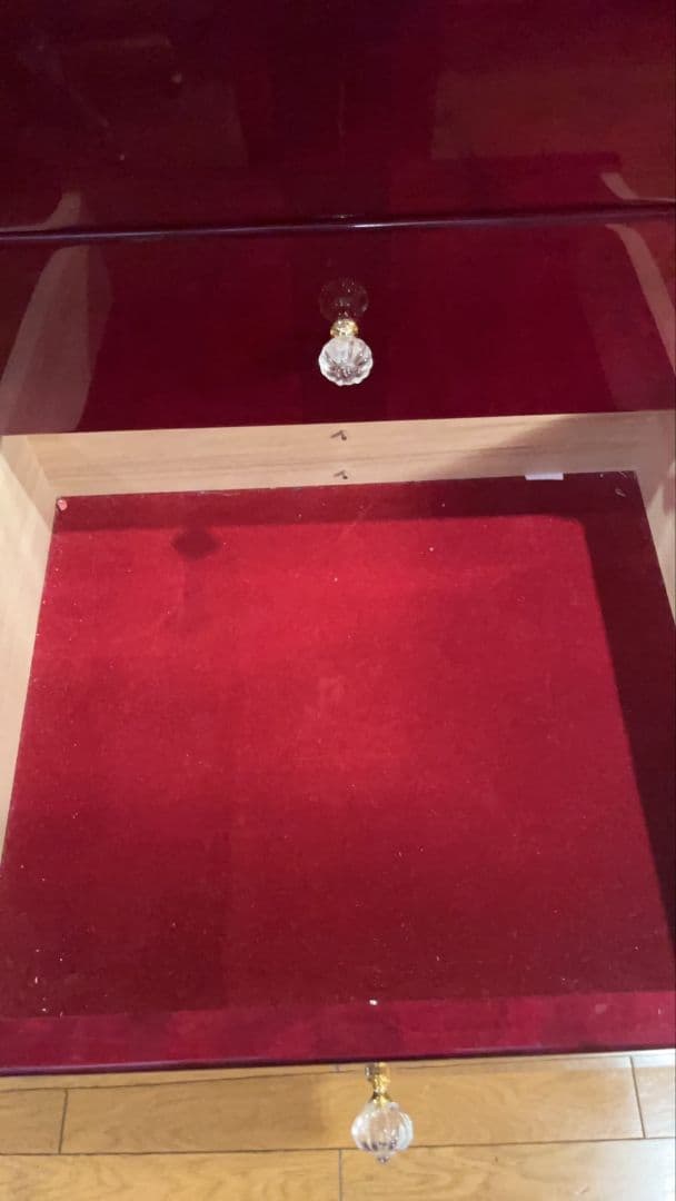 ジュエリーボックス チェスト ワインレッド 三越