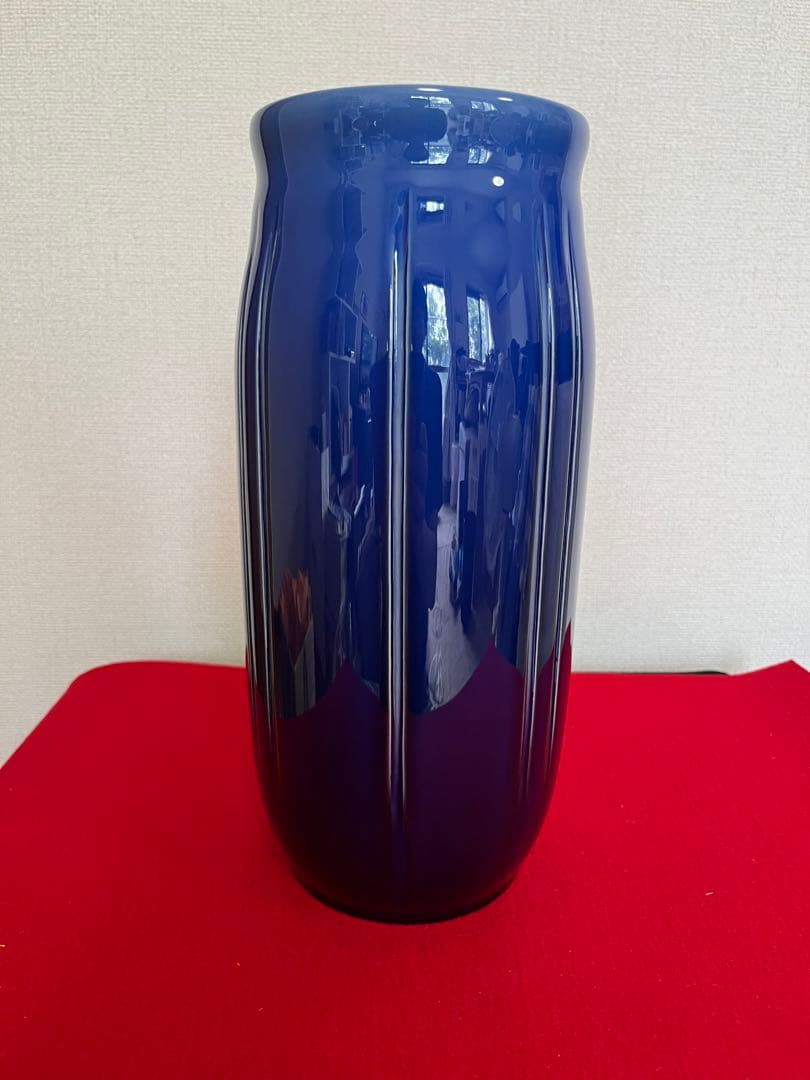 【大型 希少筋入】人間国宝 三代 徳田八十吉（正彦銘） 耀彩 花器 T205