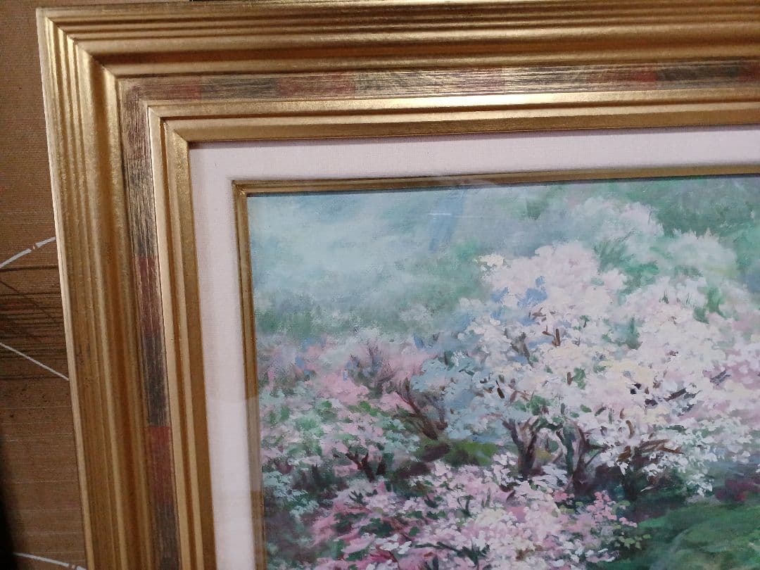 徐波　「春の息吹」 油彩　P15号　中国美術家協会　中国遼寧省　三越個展10回