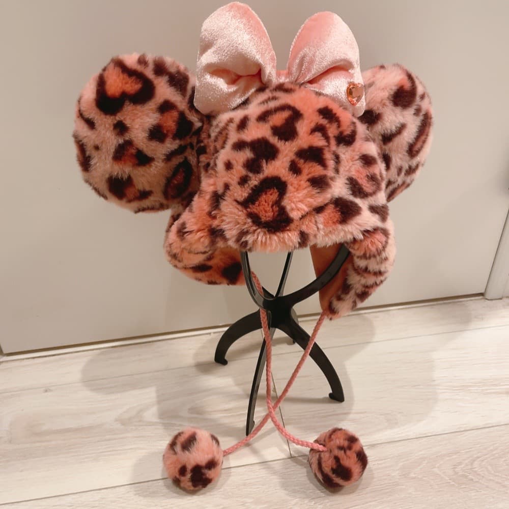 ディズニー ミニー ファンキャップ マフラー 手袋 赤 ドット