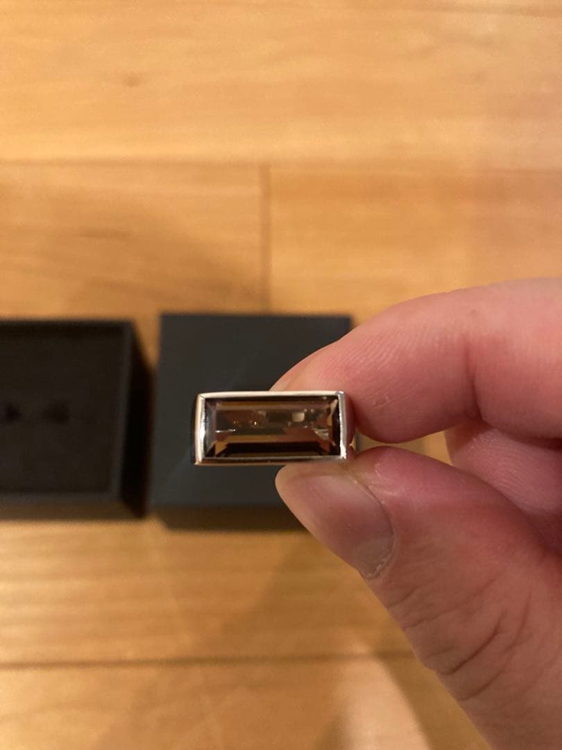 TOMWOOD(トムウッド) Peaky Ring SMOKY Quartz