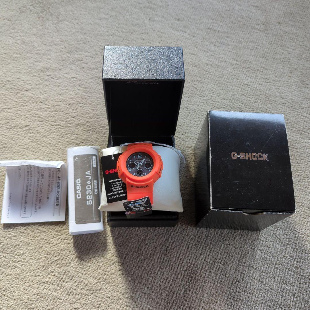 Gショック AWG-M510MRタフソーラーレスキューオレンジ ミリタリーカラー