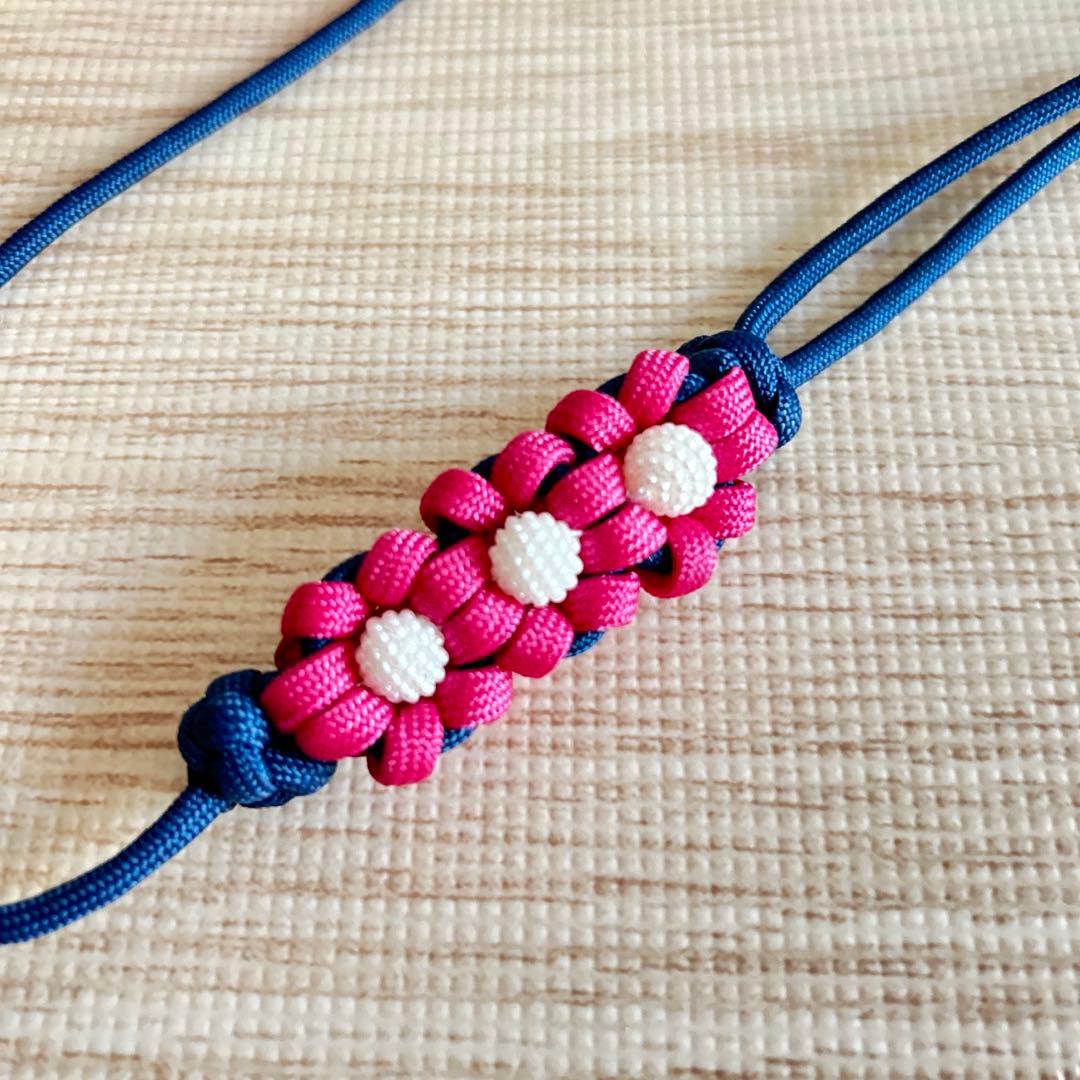 パラコードリード&首輪一体型ハーフチョークNo.118