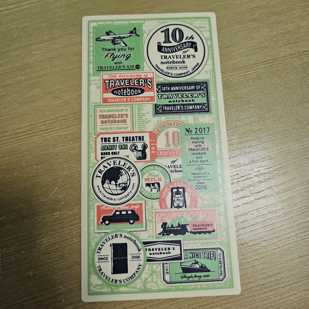 トラベラーズノート トラベラーズファクトリー クリアホルダー 10周年