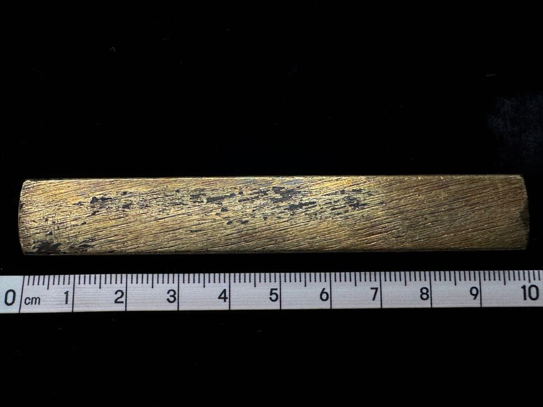 無銘 小柄 馬図 赤銅魚子地 日本刀 刀装具 骨董 古美術 江戸時代 時代物