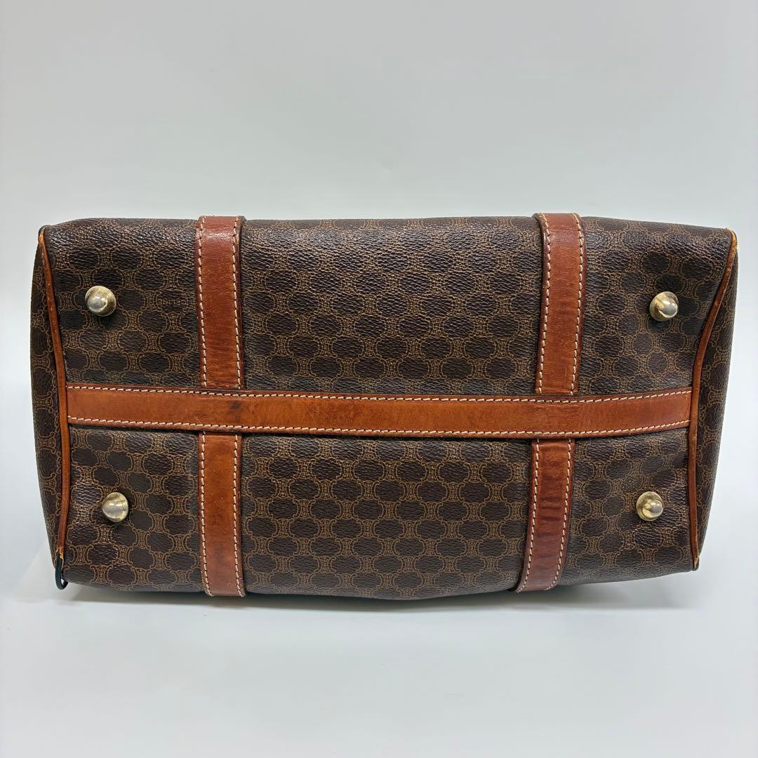 CELINE マカダム ハンドバッグブラウン