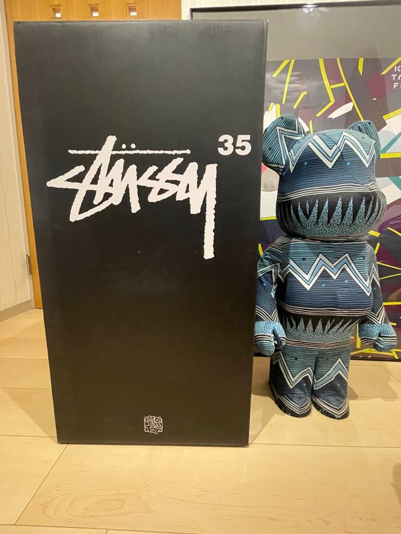 BE@RBRICK ベアブリック STUSSY ステューシー35周年 1000% L10881427