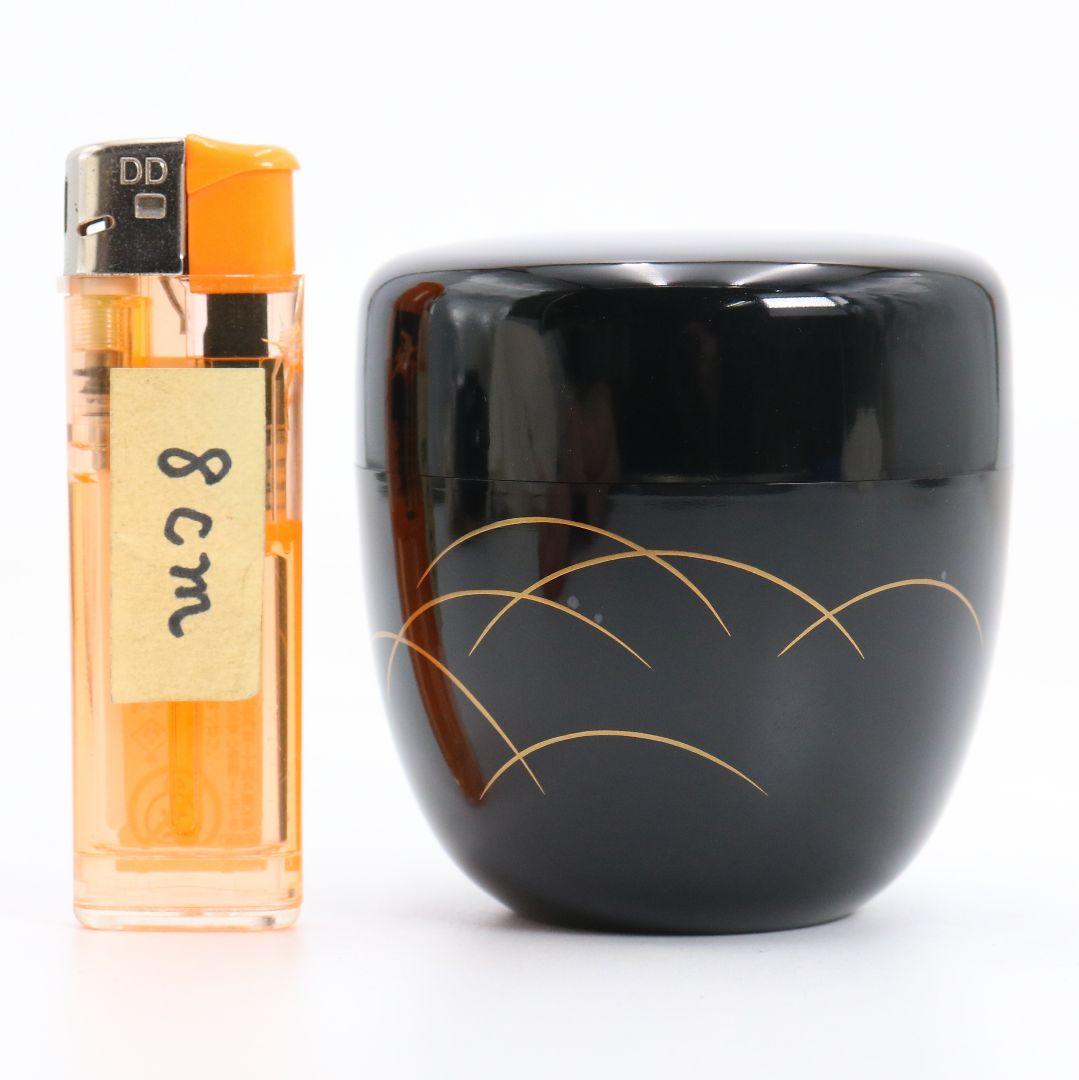 正春作 鈴虫蒔絵 棗 輪島塗 茶道具 共箱共布 V870 N6