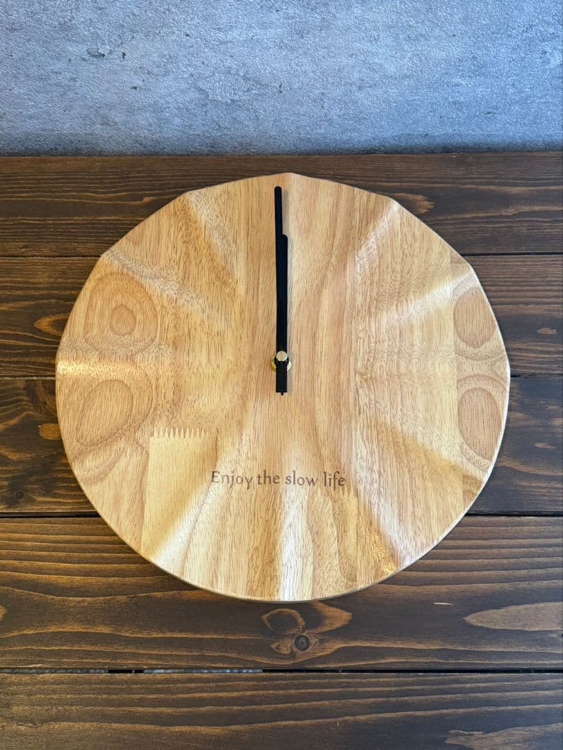 【天然木】適宜sale中！北欧風シンプル掛け時計 静音タイプ