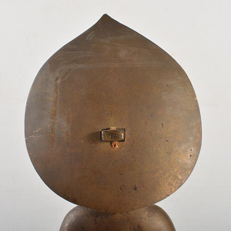 仏教美術　古銅　観音像　仏像　置物　重さ約1980g　V　5954