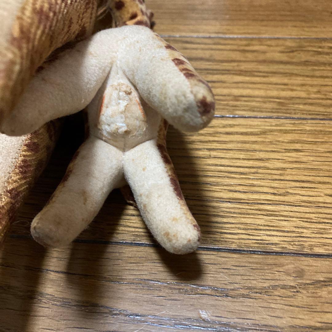 ヴィンテージ　きりんの親子　ぬいぐるみ　動物園ぬいぐるみ　昭和レトロ