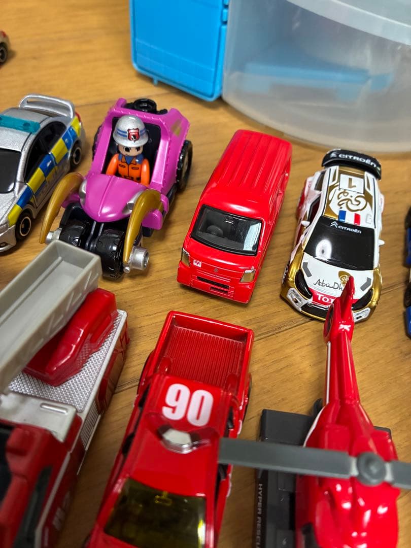 ミニカーセット 21台 収納バケツ付き