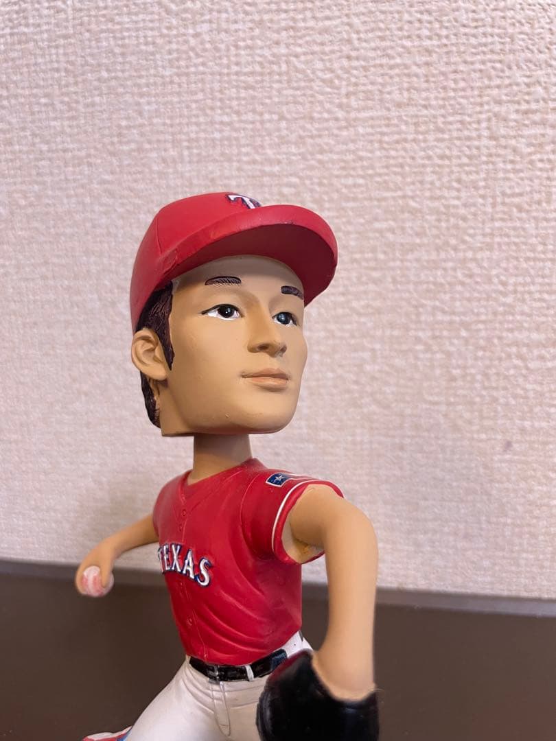 ダルビッシュ レンジャース 2014 奪三振王達成記念球場配布ボブルヘッド